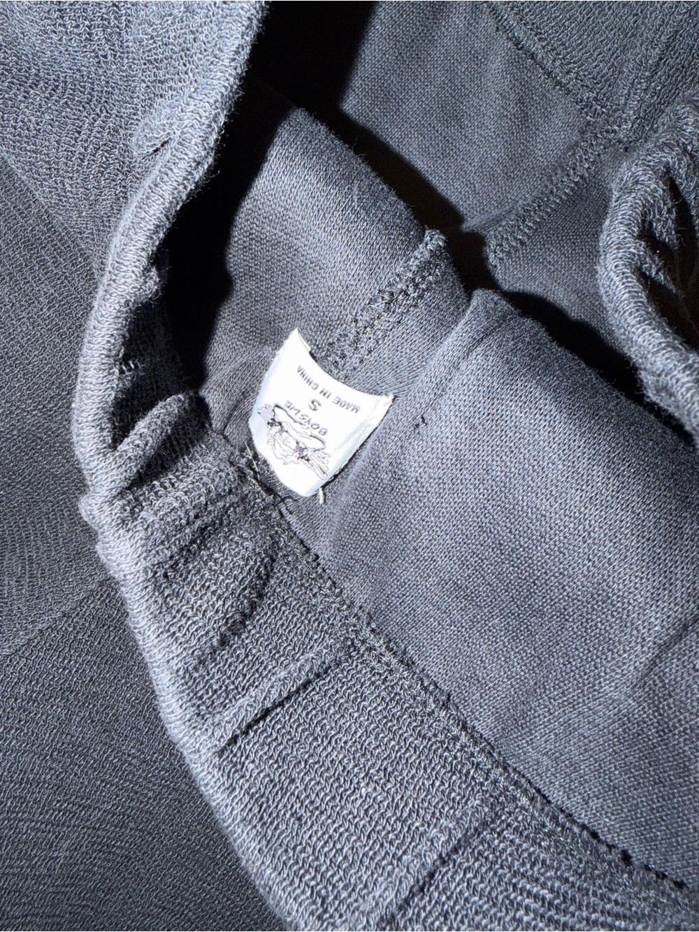 Boys Lie Black Sweatpants with White Side Logo - Picture 4 of 4
